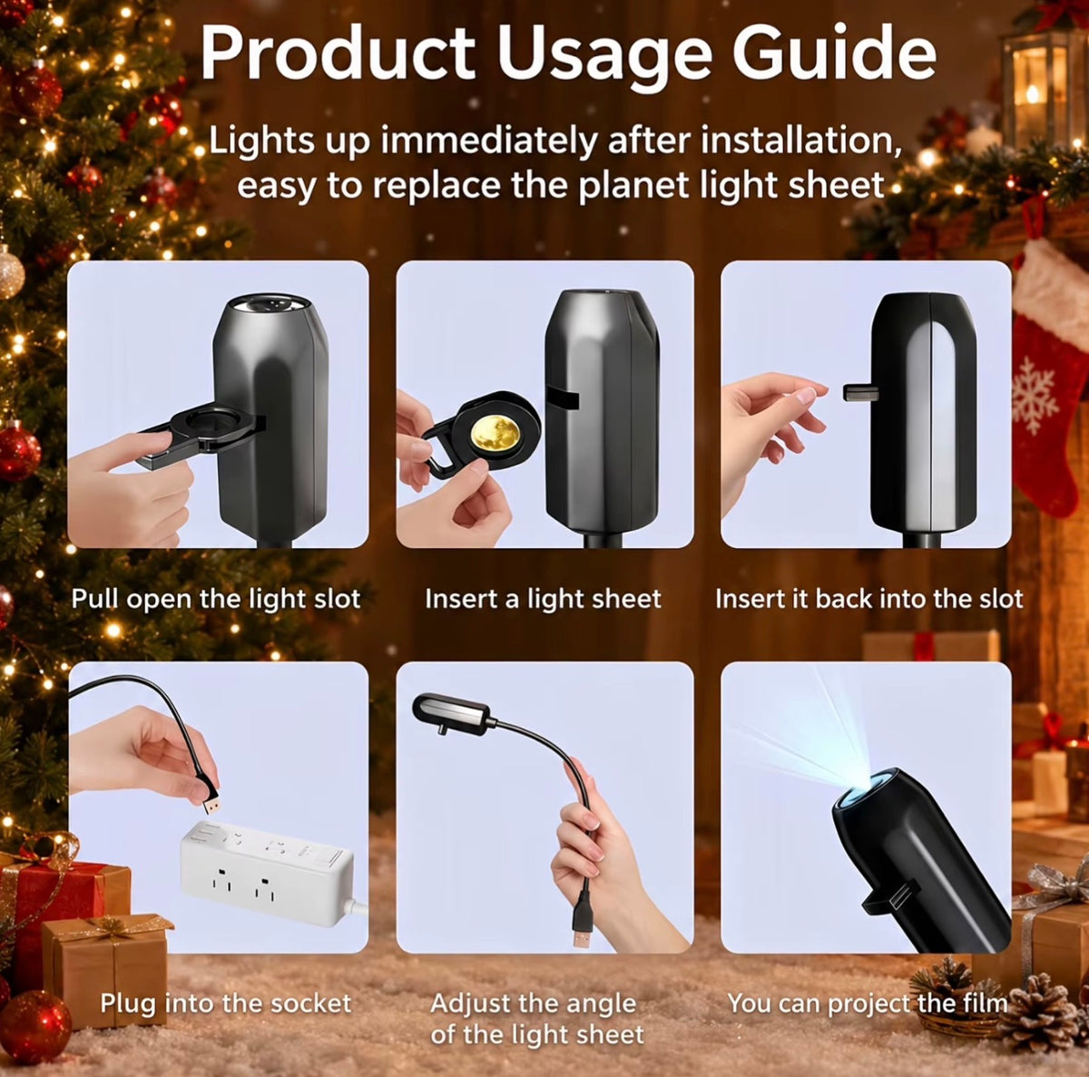 Halloween USB LED Projection Lamp,3/6Pcs Patterns Light Ghost,Bat,Spider,Skeleton,Halloween Atmosphere Light Festive Decoration