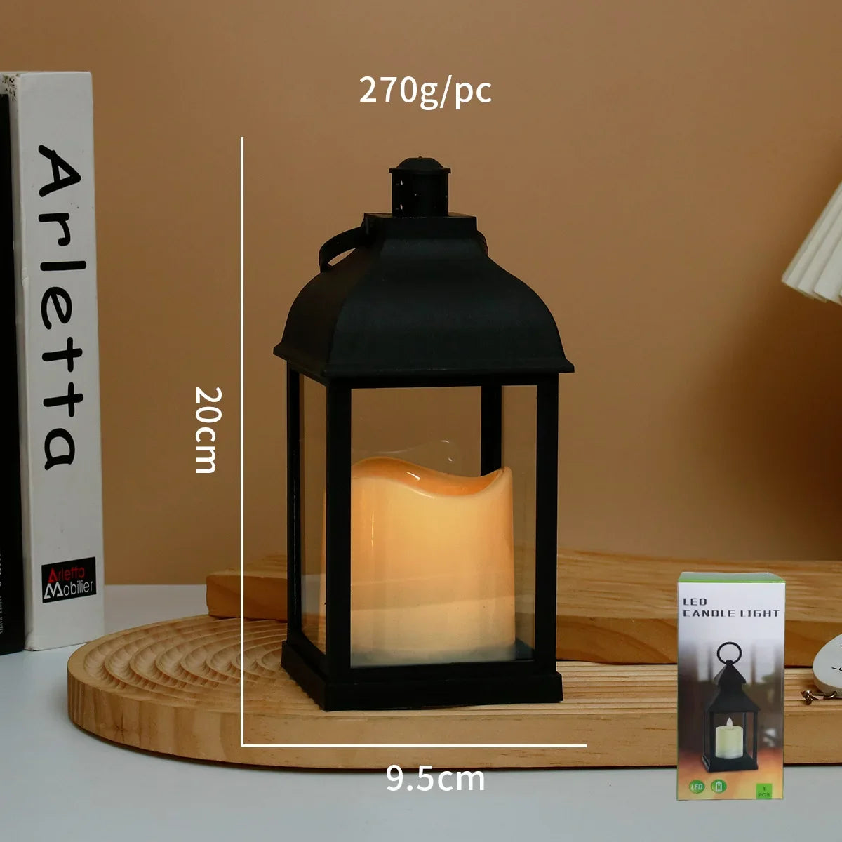 Portable LED Candle Lamps Night Camping Tent Lanterns Outdoor Garden Desk Holiday Atmosphere Retro Night Light Decorative Lamps
