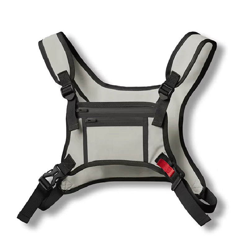 Sports Chest Bag Waterproof Chest Rig Bags Outdoor Running Vest Backpacks Lightweight Front Chest Packs Fitness Mobile Phone Bag