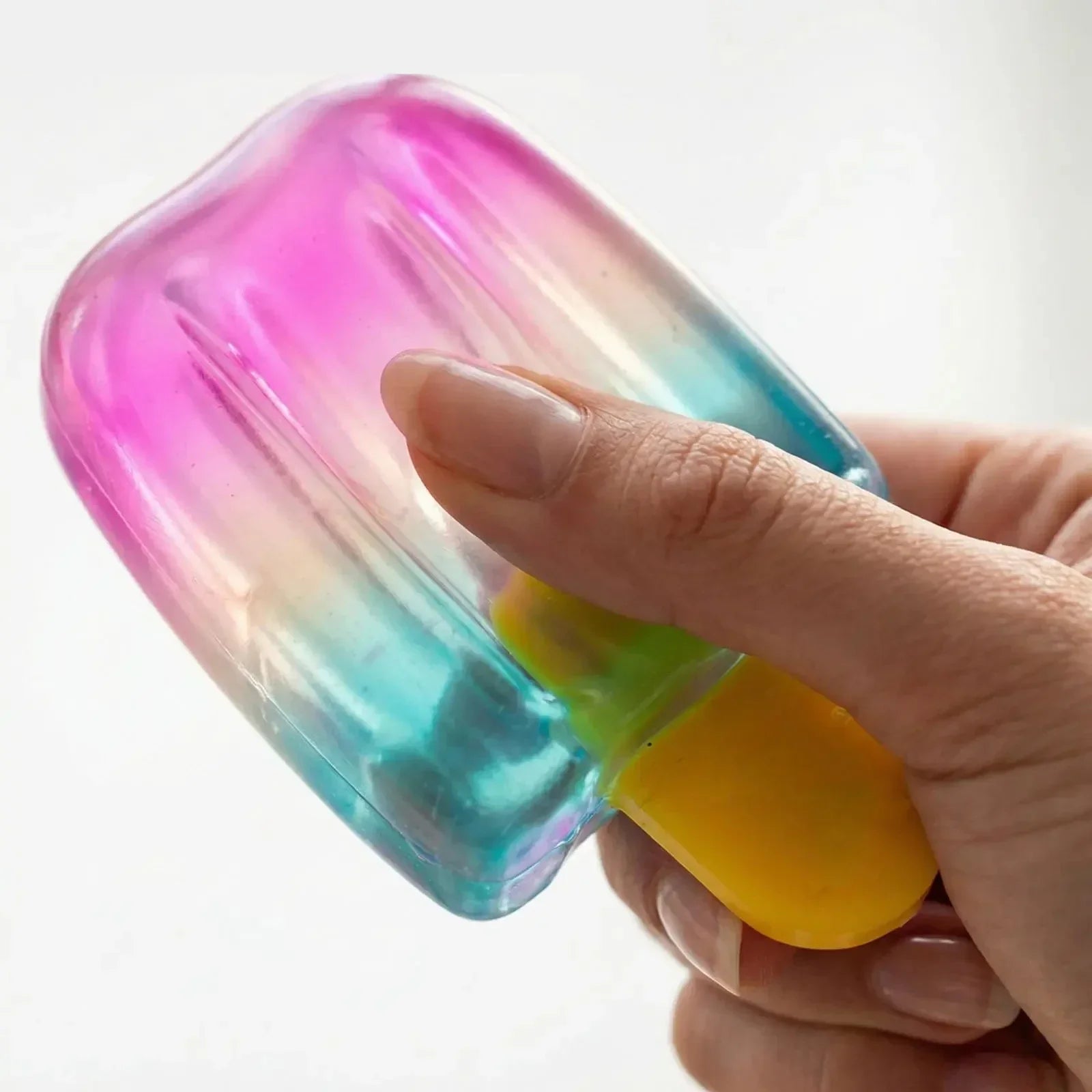 Popsicle Blind Box Cube Sensory Stress Relief Squishy Cube Anti-Anxiety Squeeze Object for Birthday Gift Toy