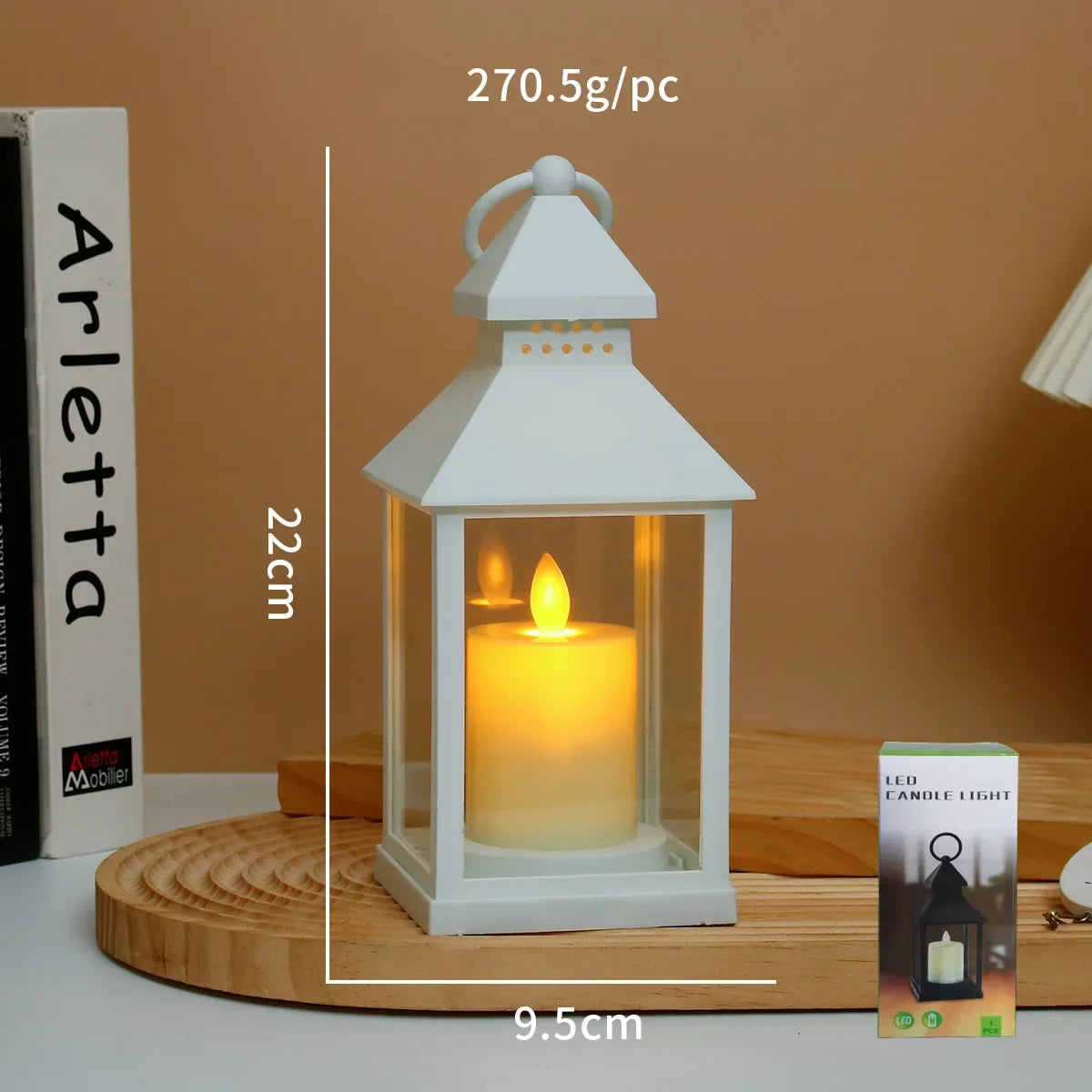 Portable LED Candle Lamps Night Camping Tent Lanterns Outdoor Garden Desk Holiday Atmosphere Retro Night Light Decorative Lamps