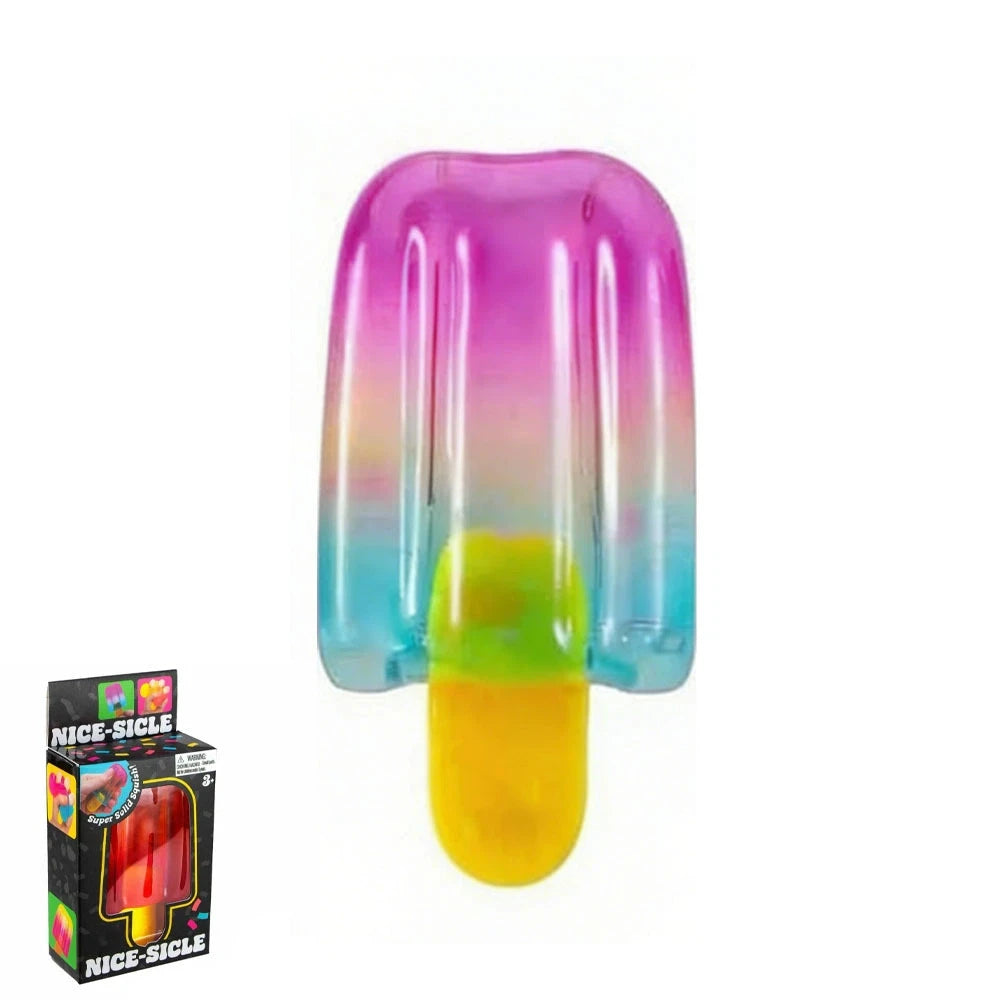 Popsicle Blind Box Cube Sensory Stress Relief Squishy Cube Anti-Anxiety Squeeze Object for Birthday Gift Toy