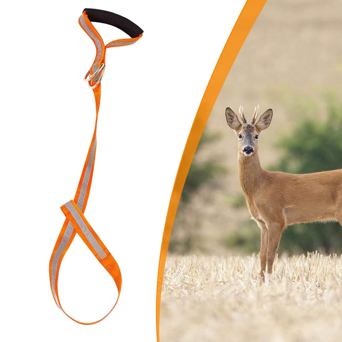 1Pcs Deer Drag Harness Padded Handle Wear Resistant Tow Rope Outdoor Equipment