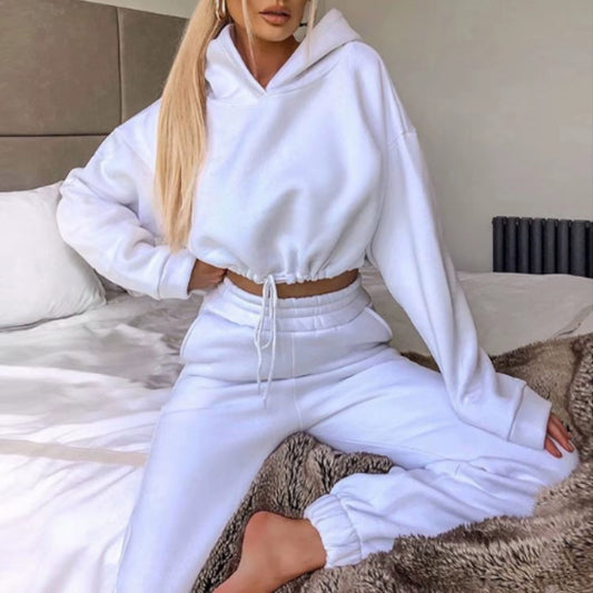 Fall Winter 2025 New Women'S Hoodies Two Piece Set - Oversized Hoodie Sweatpants Sportswear Suit |Casual Sweatshirt Trouser Set