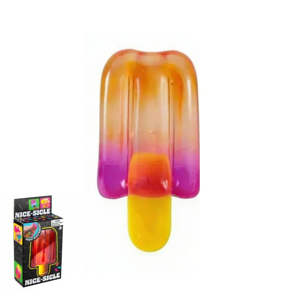 Popsicle Blind Box Cube Sensory Stress Relief Squishy Cube Anti-Anxiety Squeeze Object for Birthday Gift Toy