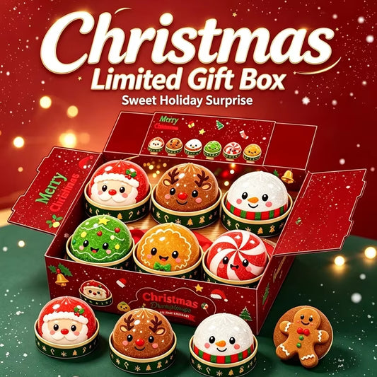 2026 Christmas Dumpling Squishy Snowman Elk Santa Claus Squeeze Ball with Box Stress Relief Merry Christmas New Year XMAS Gift