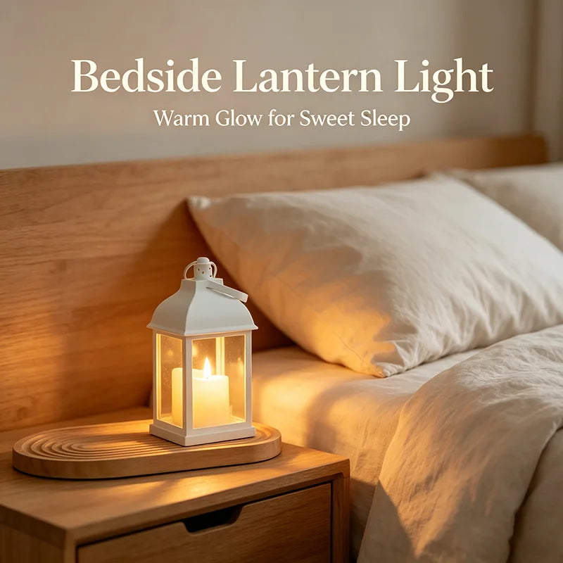 Portable LED Candle Lamps Night Camping Tent Lanterns Outdoor Garden Desk Holiday Atmosphere Retro Night Light Decorative Lamps