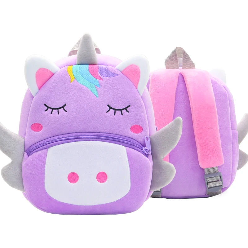 Cute Animals Cartoon Plush Children Backpacks Schoolbag Girls Boys Casual Baby Bags