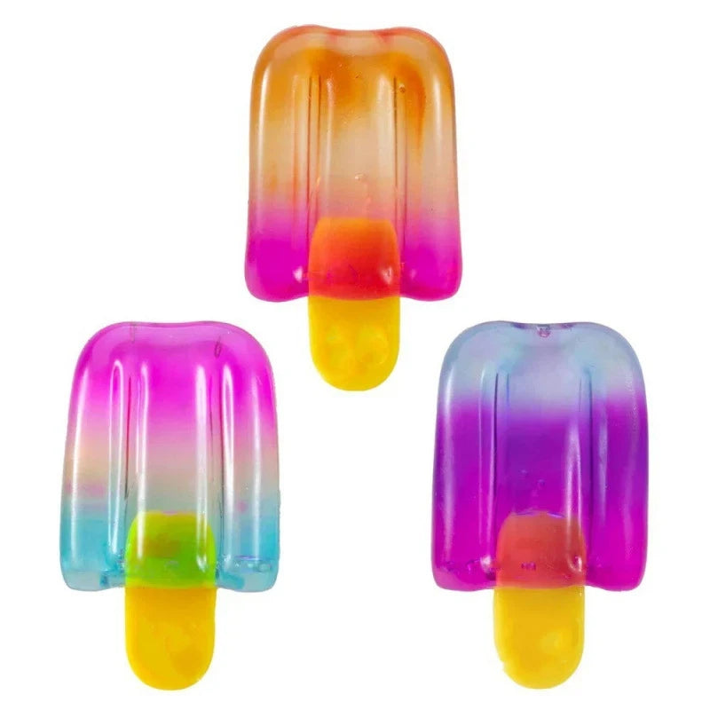 Popsicle Blind Box Cube Sensory Stress Relief Squishy Cube Anti-Anxiety Squeeze Object for Birthday Gift Toy