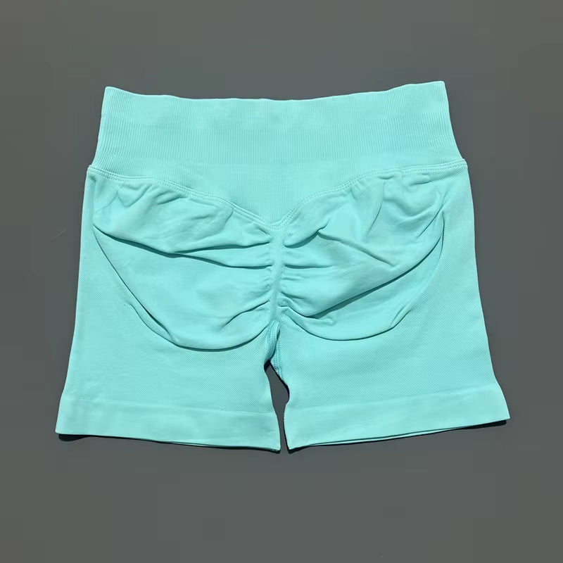 Shorts 4.5" Women Fitness Sports Biker Shorts Low Waist Gym Short Workout Scrunch Butt Yoga Seamless Leggings