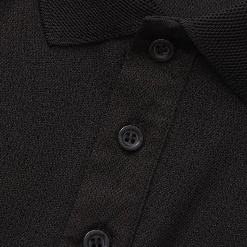 Men'S Long Sleeve Polo Shirt Quick Dry Breathable Sports T‑Shirt Casual Golf Polo Shirts Work Wear Pullover Lapel Tops for Outdo