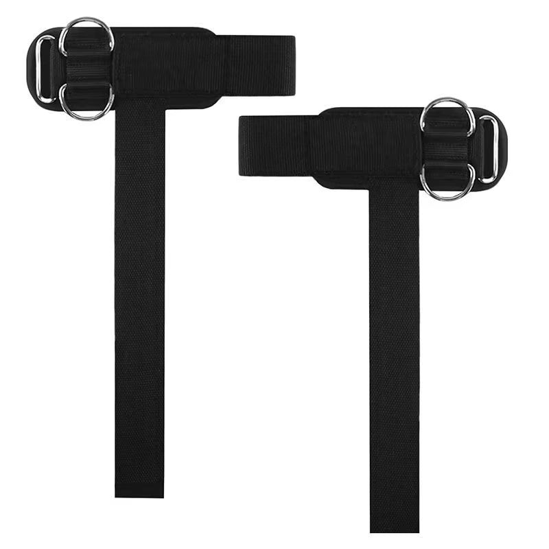 2Pcs Weightlifting Straps with D-Ring – Heavy-Duty Lifting Straps with Cable Attachment, Neoprene Wrist Padding & Non-Slip Grip