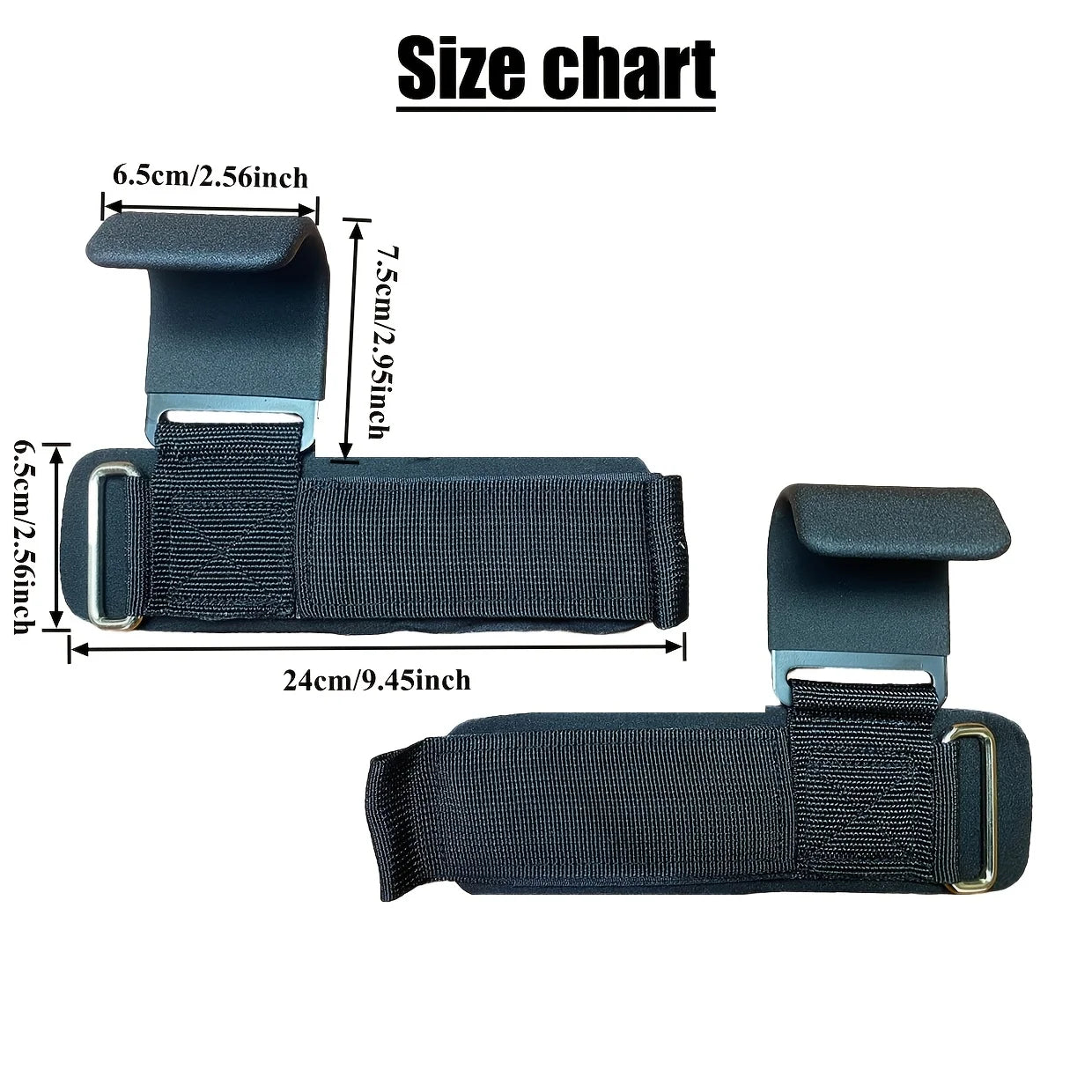 Weight Lifting Hook Grips with Wrist Wraps Hand-Bar Wrist Strap Gym Fitness Hook Weight Strap Pull-Ups Power Lifting Gloves