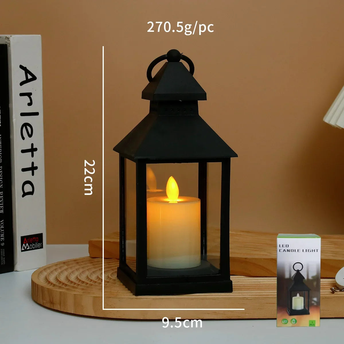 Portable LED Candle Lamps Night Camping Tent Lanterns Outdoor Garden Desk Holiday Atmosphere Retro Night Light Decorative Lamps